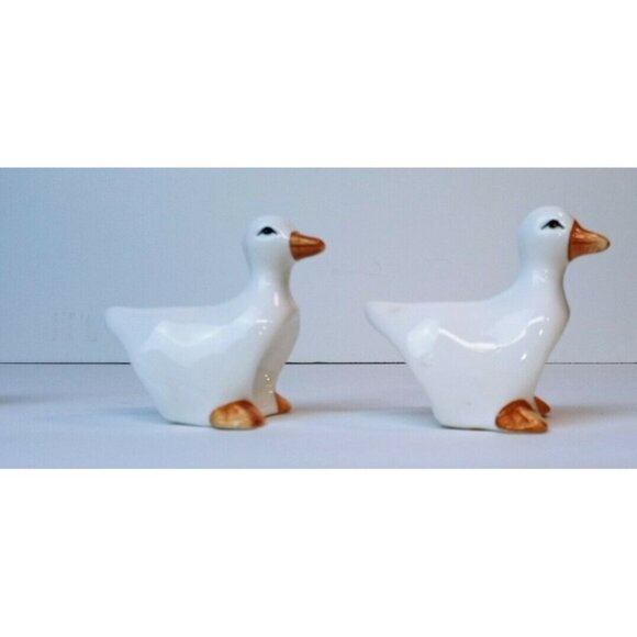 Duck Goose Ceramic Napkin Ring Holders Set Of 4 Country Style Farmhouse Decor - Picture 5 of 13